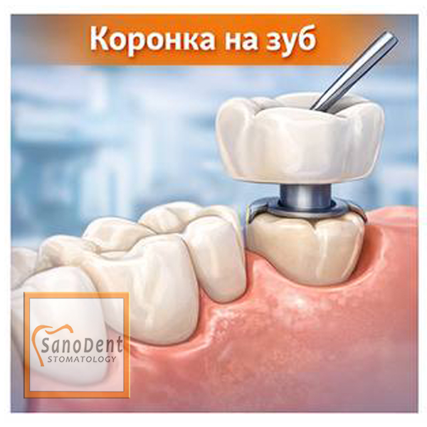 еденичная коронка на зуб